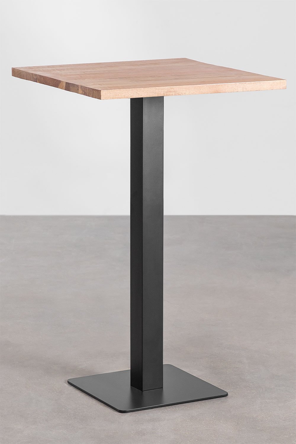 Mesa alta de bar cuadrada en madera de acacia Ristretto        , imagen de galería 2