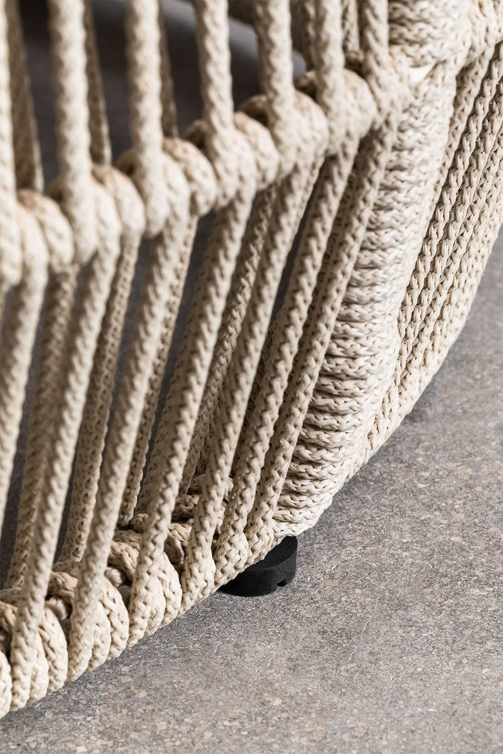 Mesa de centro para jardín redonda Ø80 cm en aluminio y madera de acacia Krot       , imagen de galería 5