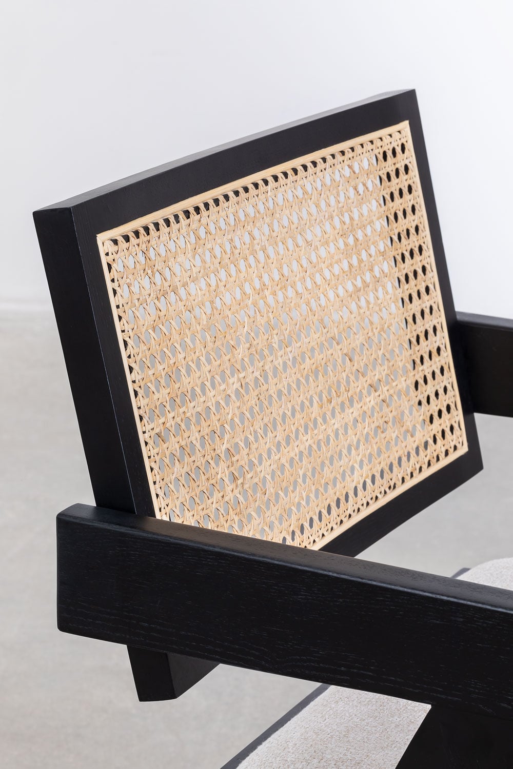 Pack de 4 Sillas de Comedor Tapizadas con Reposabrazos en Madera de Fresno y Ratán Lali   , imagen de galer&iacute;a 7