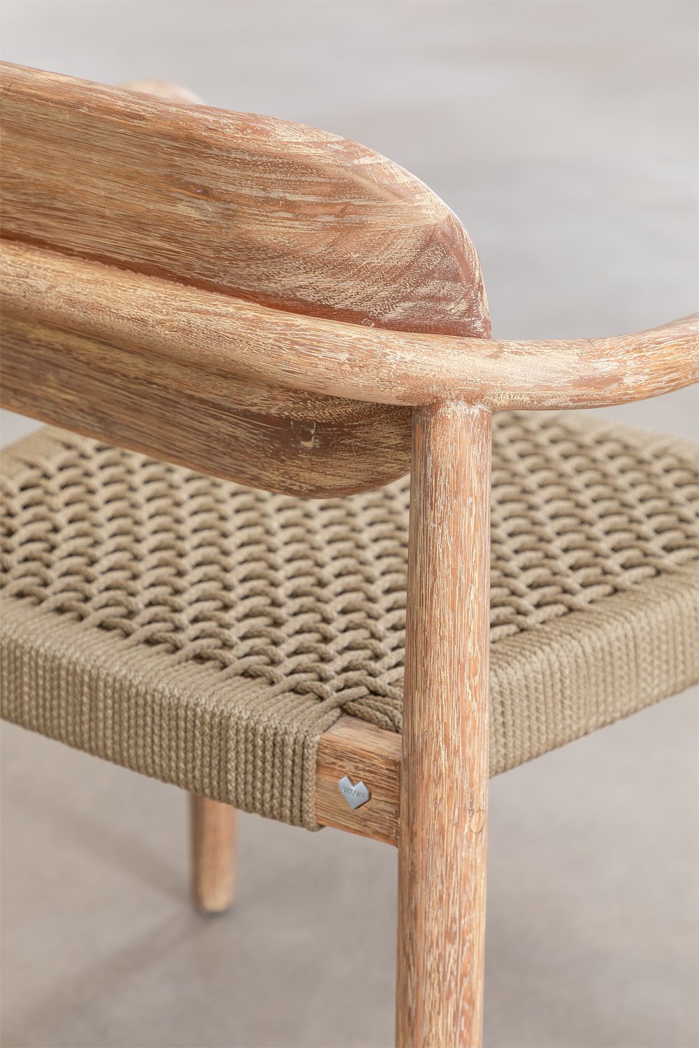 Pack de 2 sillas de comedor con reposabrazos en madera Naele , imagen de galer&iacute;a 7