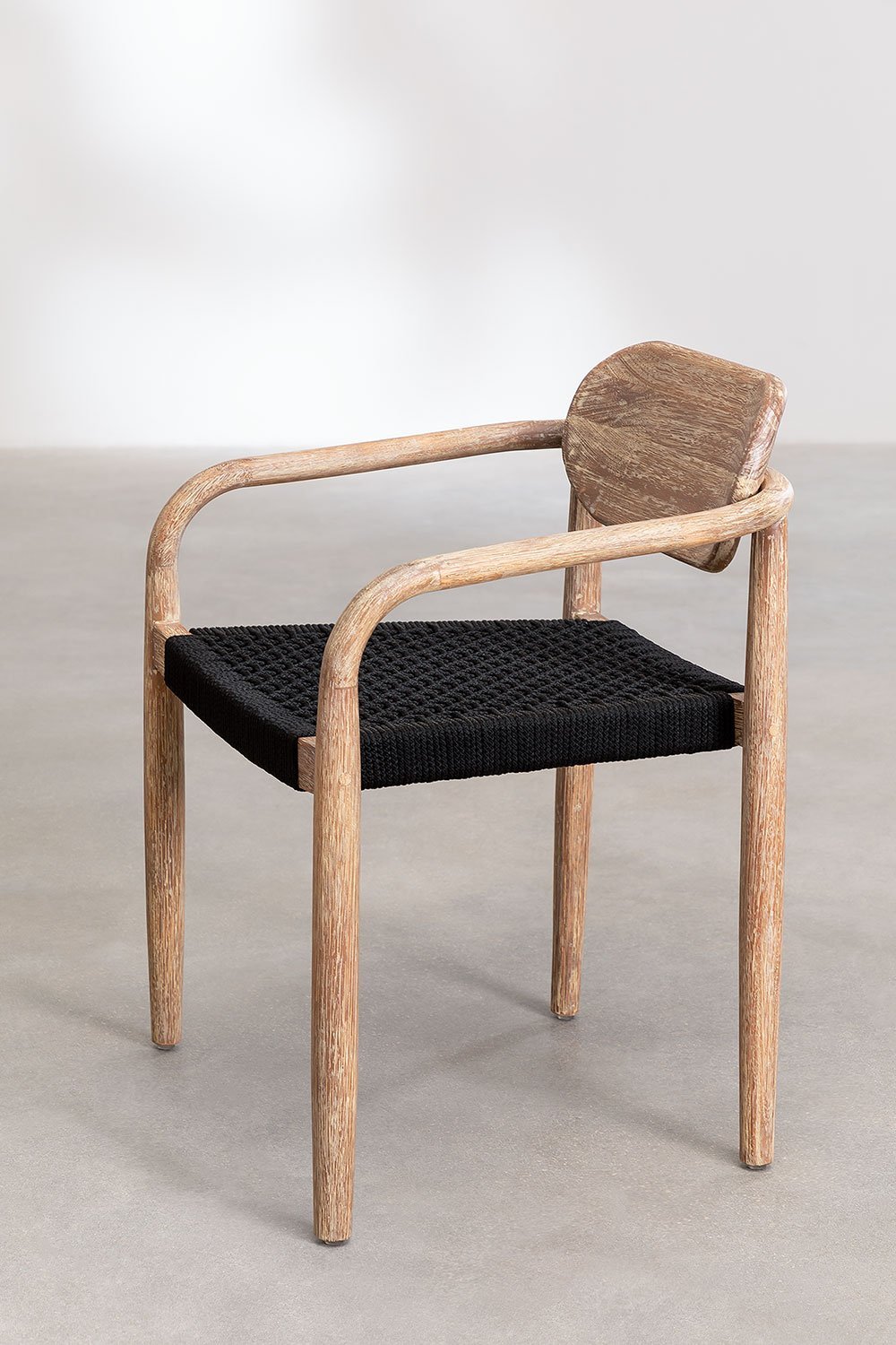 Pack de 4 sillas de comedor con reposabrazos en madera Naele, imagen de galería 4