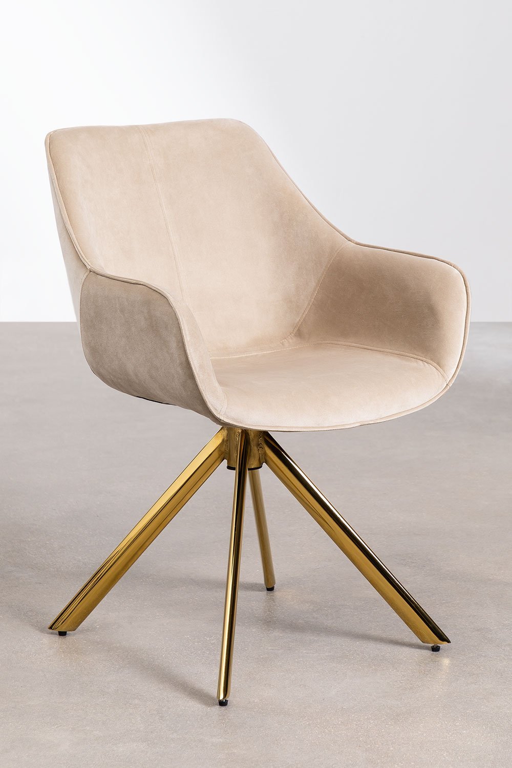 Pack de 2 Sillas de Comedor en Terciopelo Lucy      , imagen de galería 1