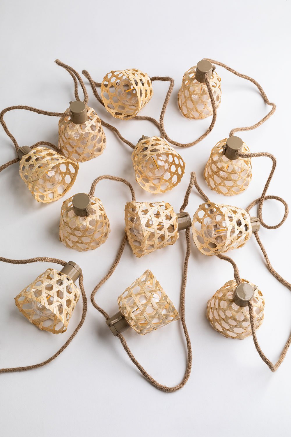 Guirnalda con luces LED de jardín y cargador solar de 7,40 m Ducrot                           , imagen de galería 4