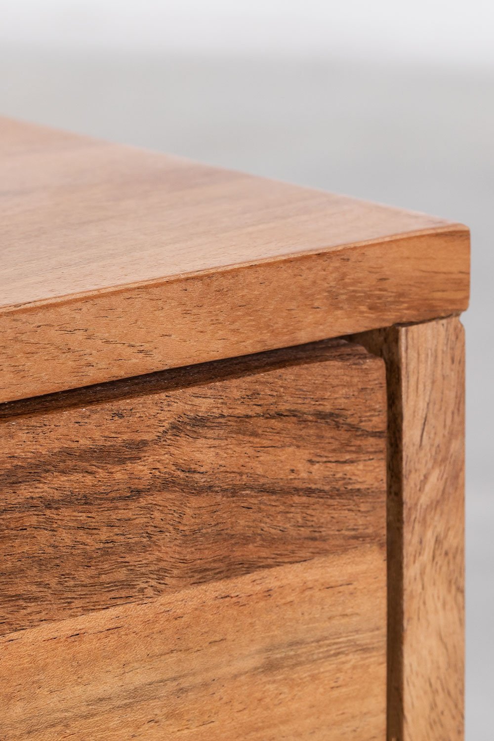 Mueble TV 160x40 cm con estante en madera de acacia Tasmani, imagen de galería 2181556