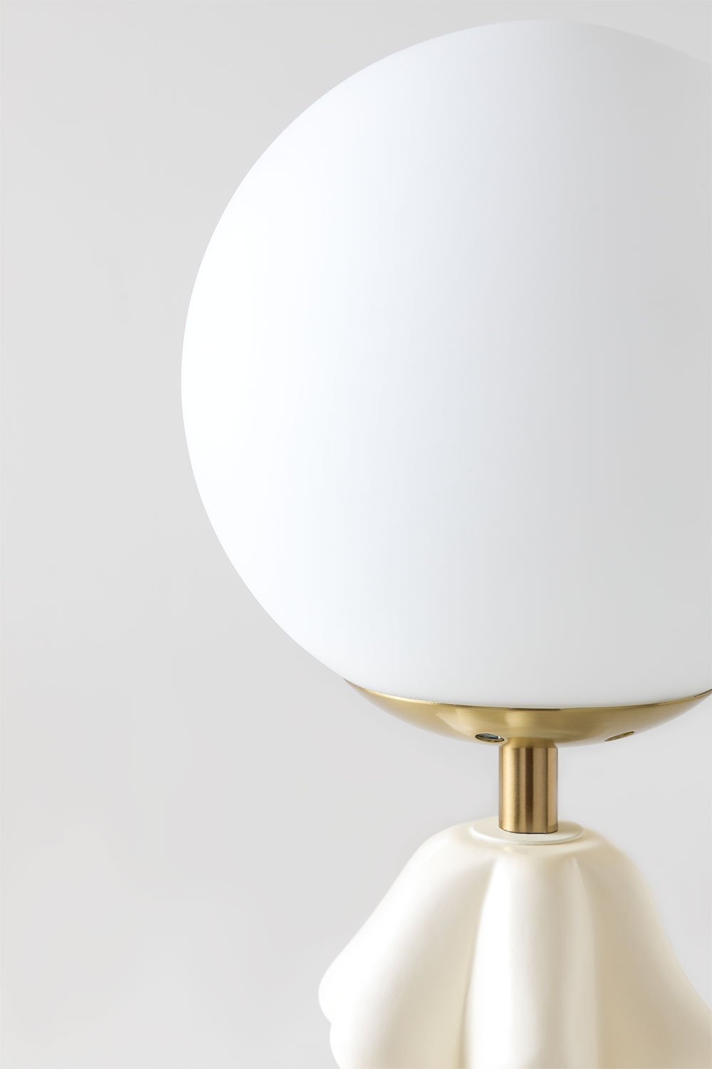 Lámpara de mesa en cerámica con bola de cristal Makalu   , imagen de galería 5