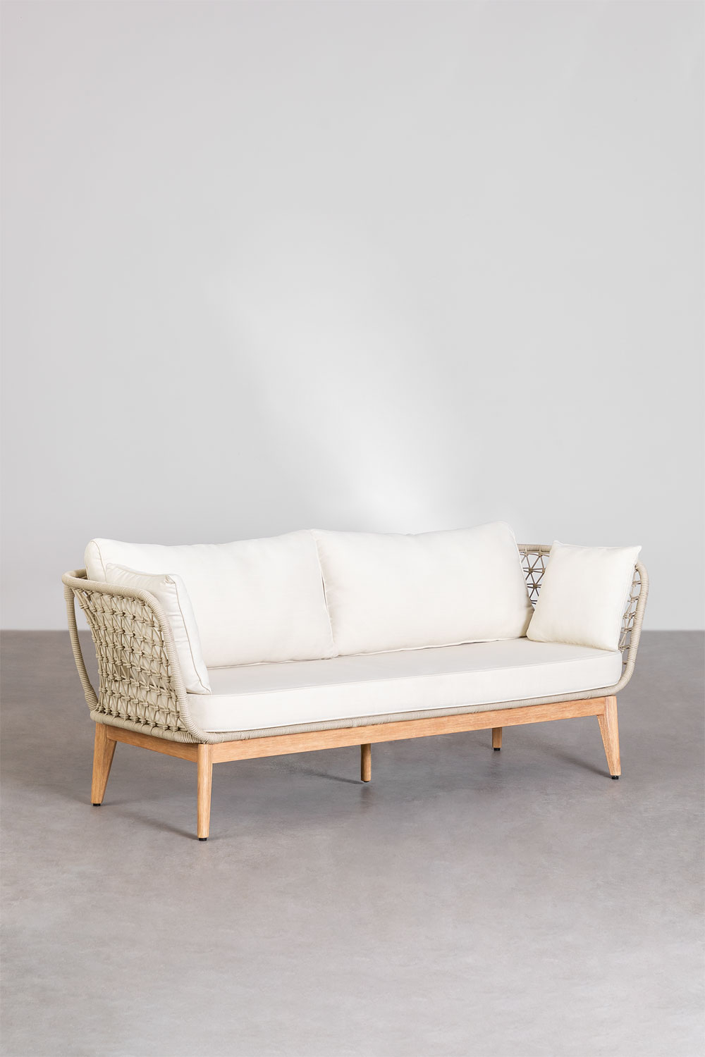 Sofá de Jardín de 3 Plazas en Madera Karev SKLUM