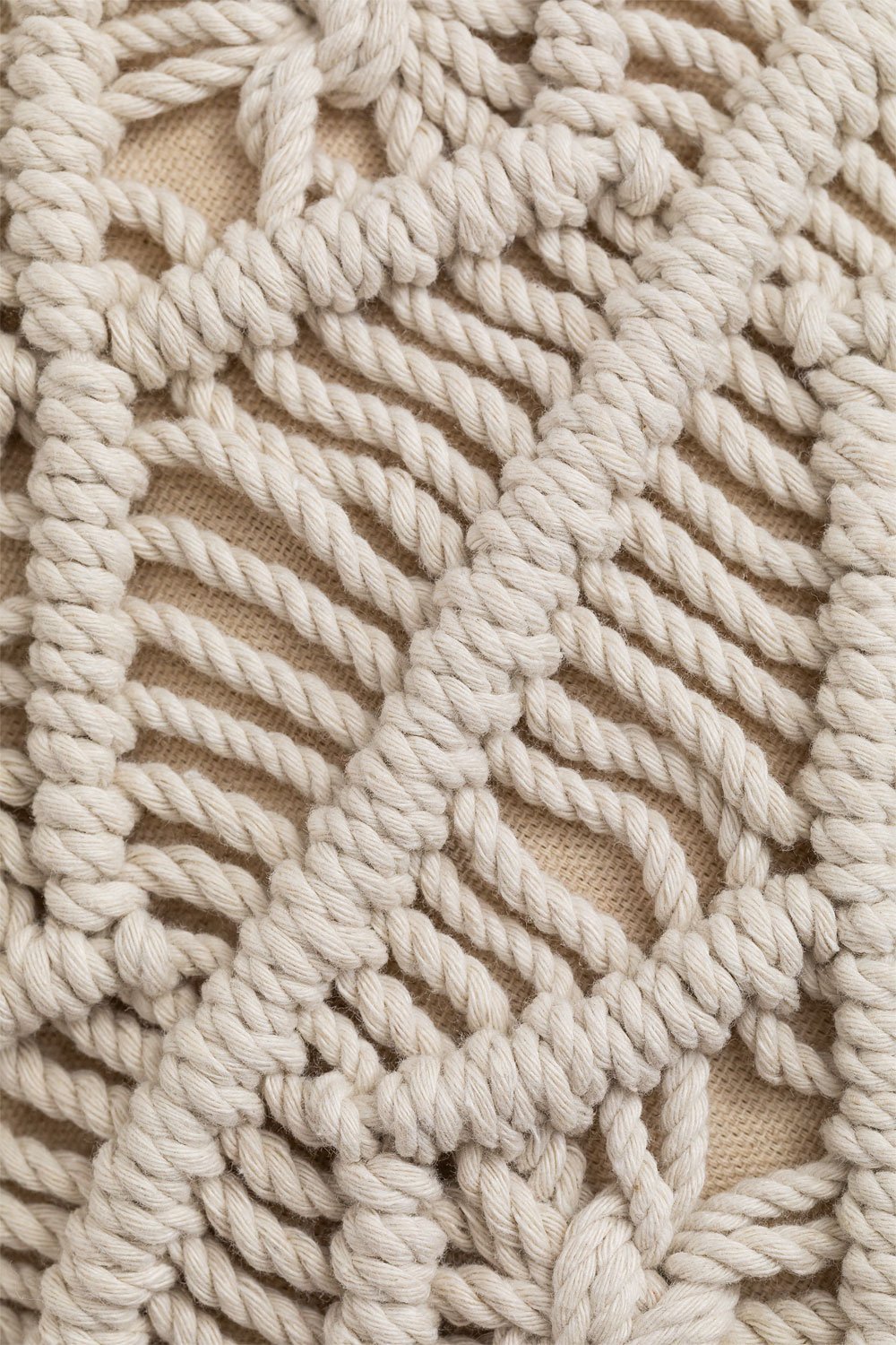 Cojín Cuadrado en Macramé (45x45 cm) Narses       , imagen de galería 5