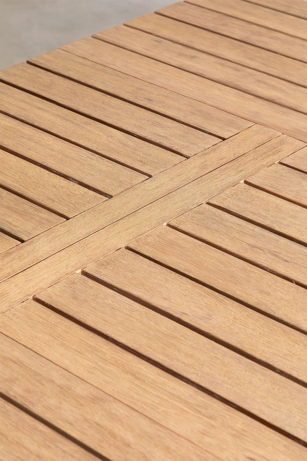 Set de Mesa Extensible en Madera (90-150x90 cm) Naele y 4 Sillas de Jardín Barker     , imagen de galería 4