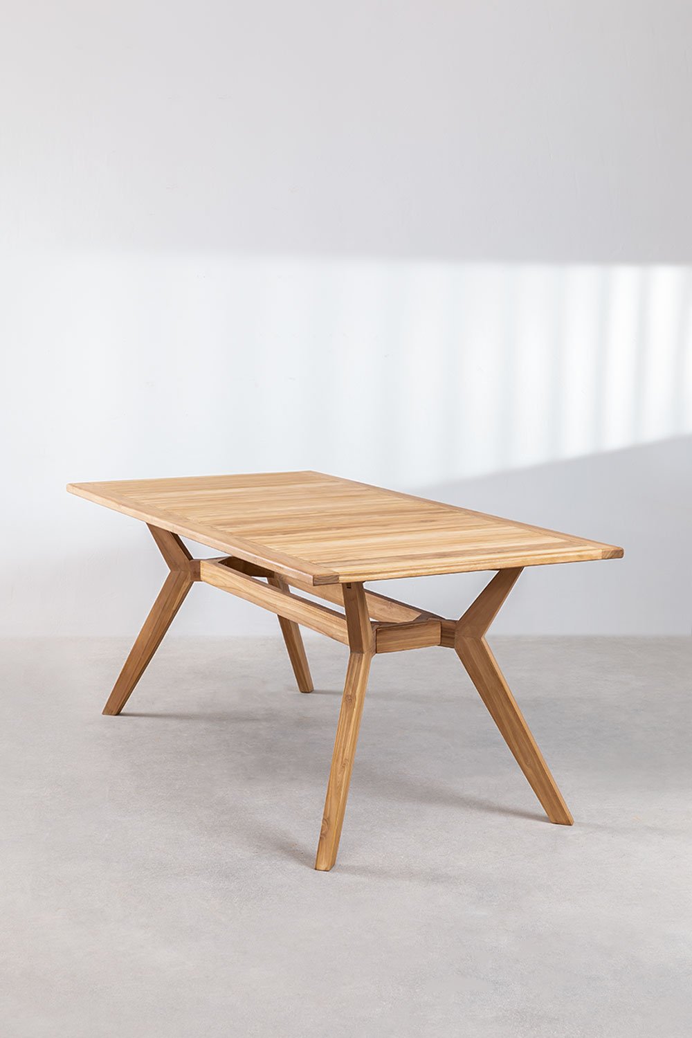 Mesa de Jardín Rectangular en Madera de Teca (180x90 cm) Yolen   , imagen de galería 2