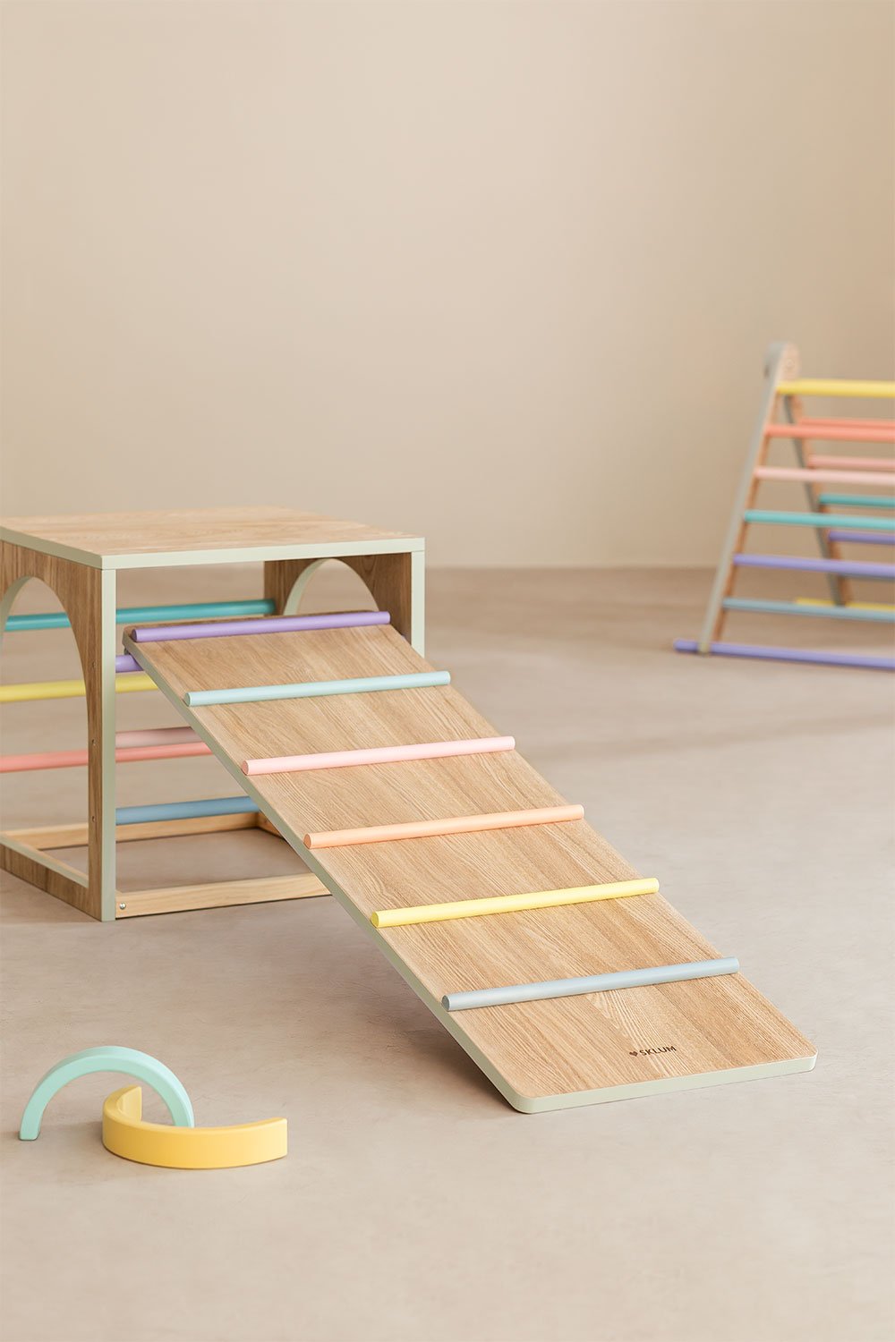 Rampa con Escalera de Aprendizaje Pyqer Colors Kids, imagen de galería 1