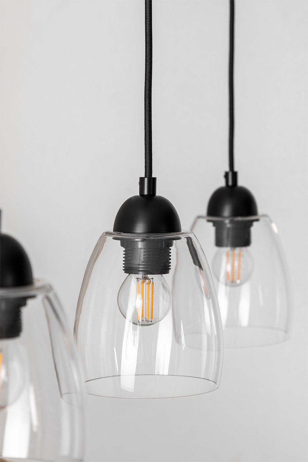 Lámpara de Techo en Hierro con 4 Puntos de Luz Baysal - SKLUM