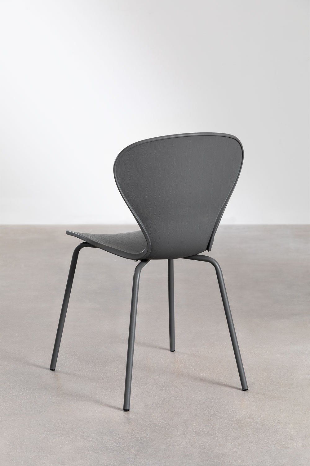 Pack de 4 sillas de comedor apilables en polipropileno y hierro Uit Colors , imagen de galería 4