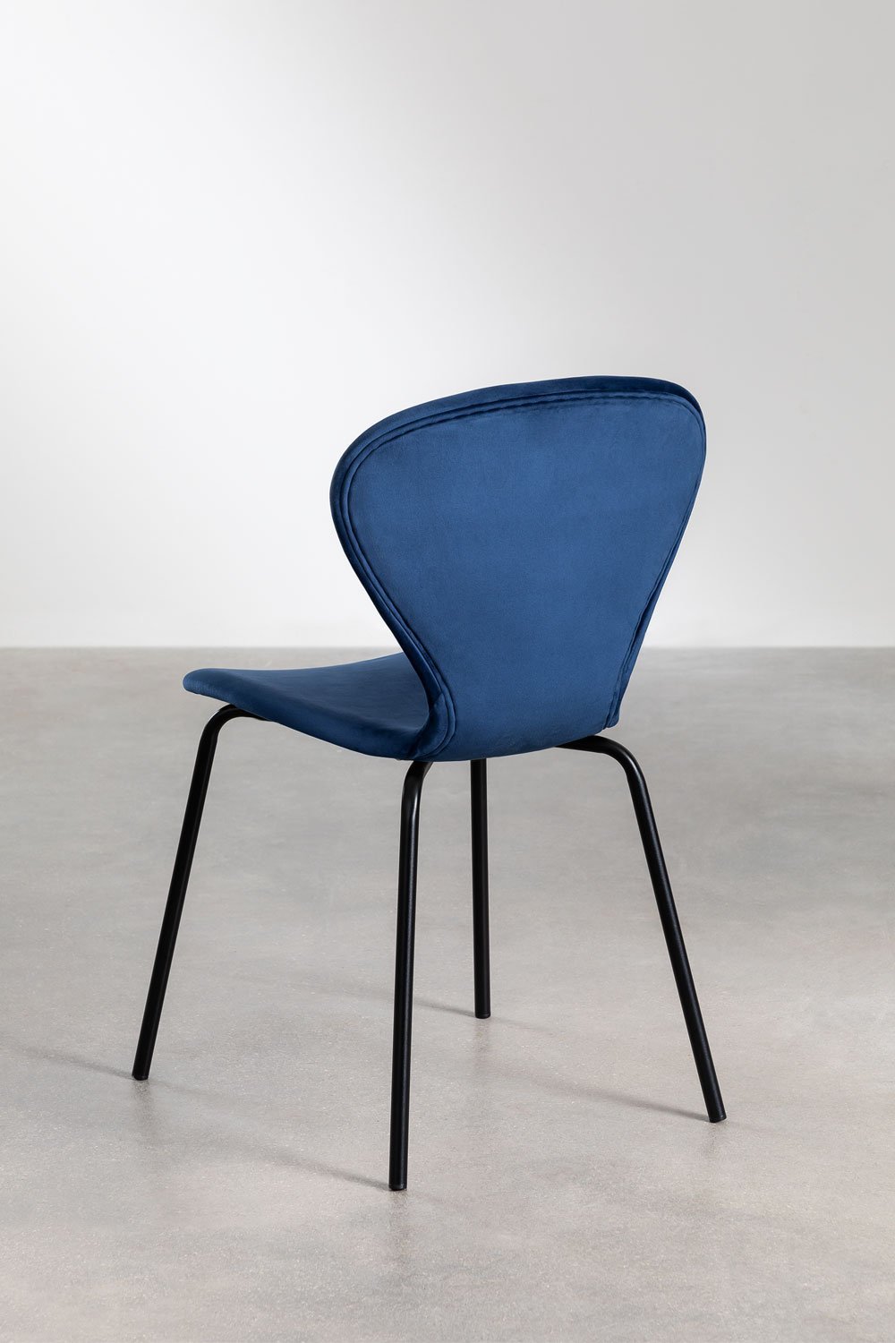 Silla de comedor apilable en terciopelo Uit, imagen de galería 4