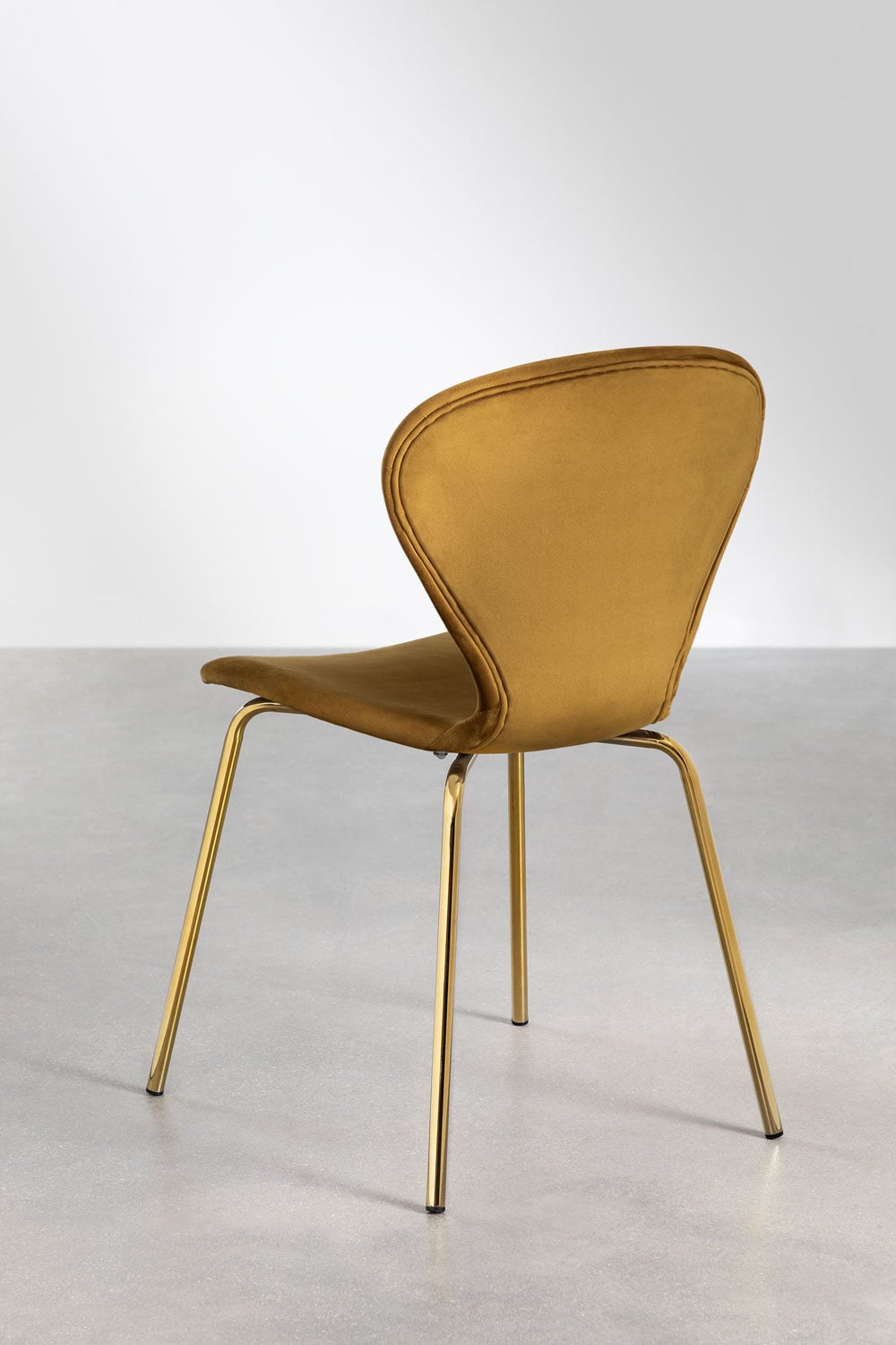 Pack de 4 Sillas de Comedor Apilables en Terciopelo Uit    , imagen de galer&iacute;a 4