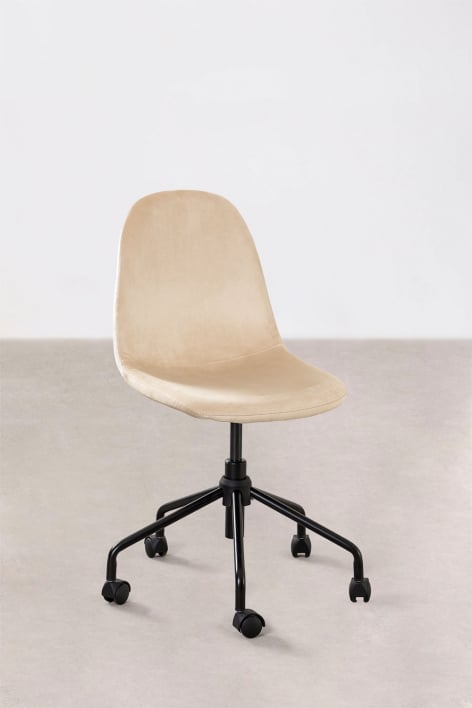 Silla de escritorio en terciopelo Glamm