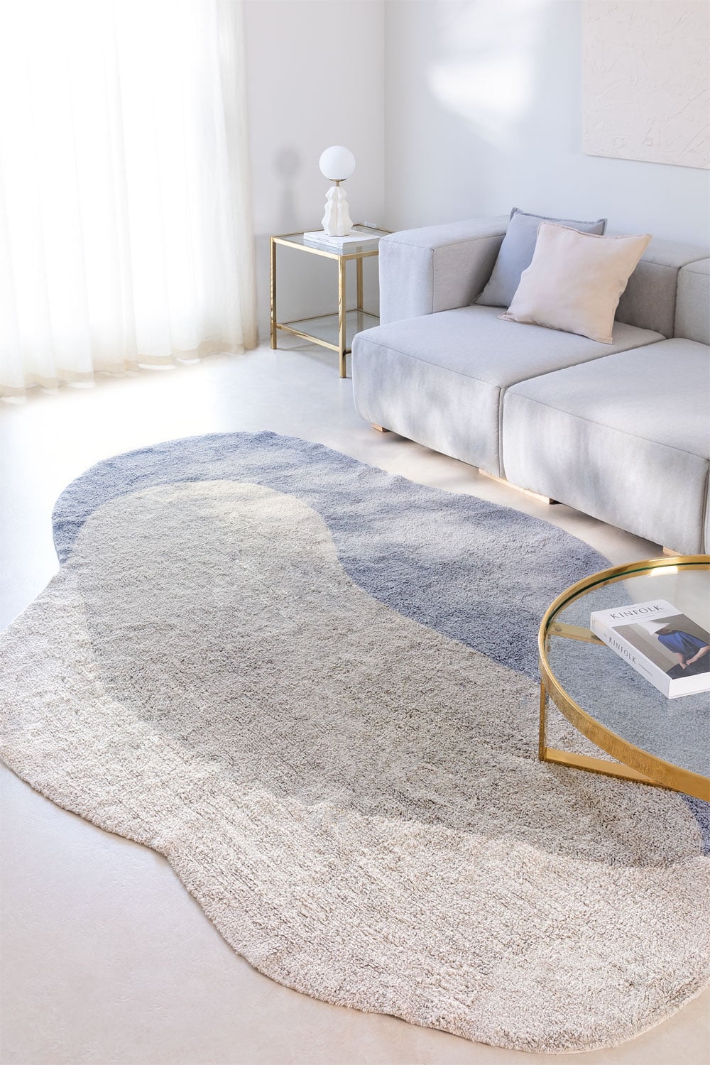 Alfombra irregular 180x275 cm en algodón Idalis, imagen de galer&iacute;a 4