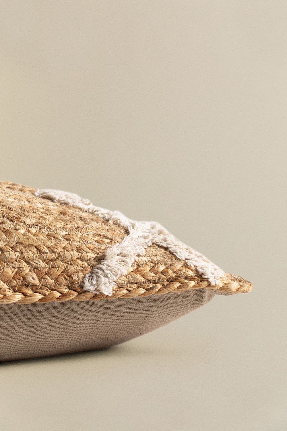 Cojín Cuadrado en Yute y Algodón (45x45 cm) Bato   , imagen de galería 3