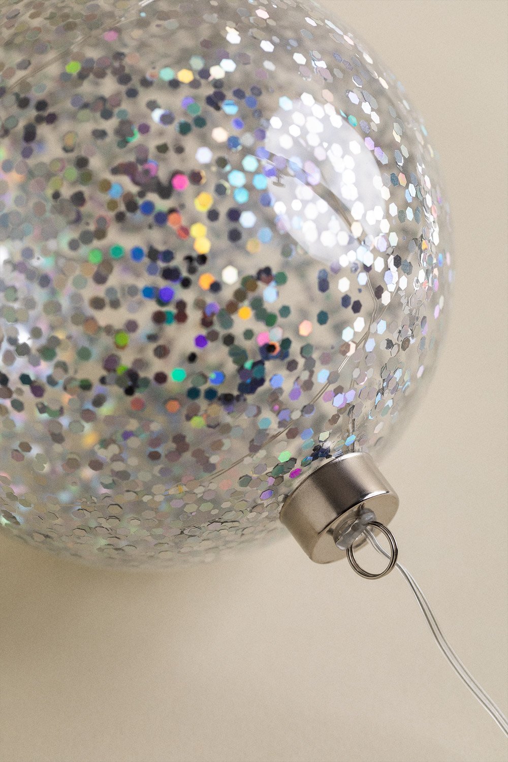 Esfera decorativa con luces LED en cristal Ruirik   , imagen de galería 4