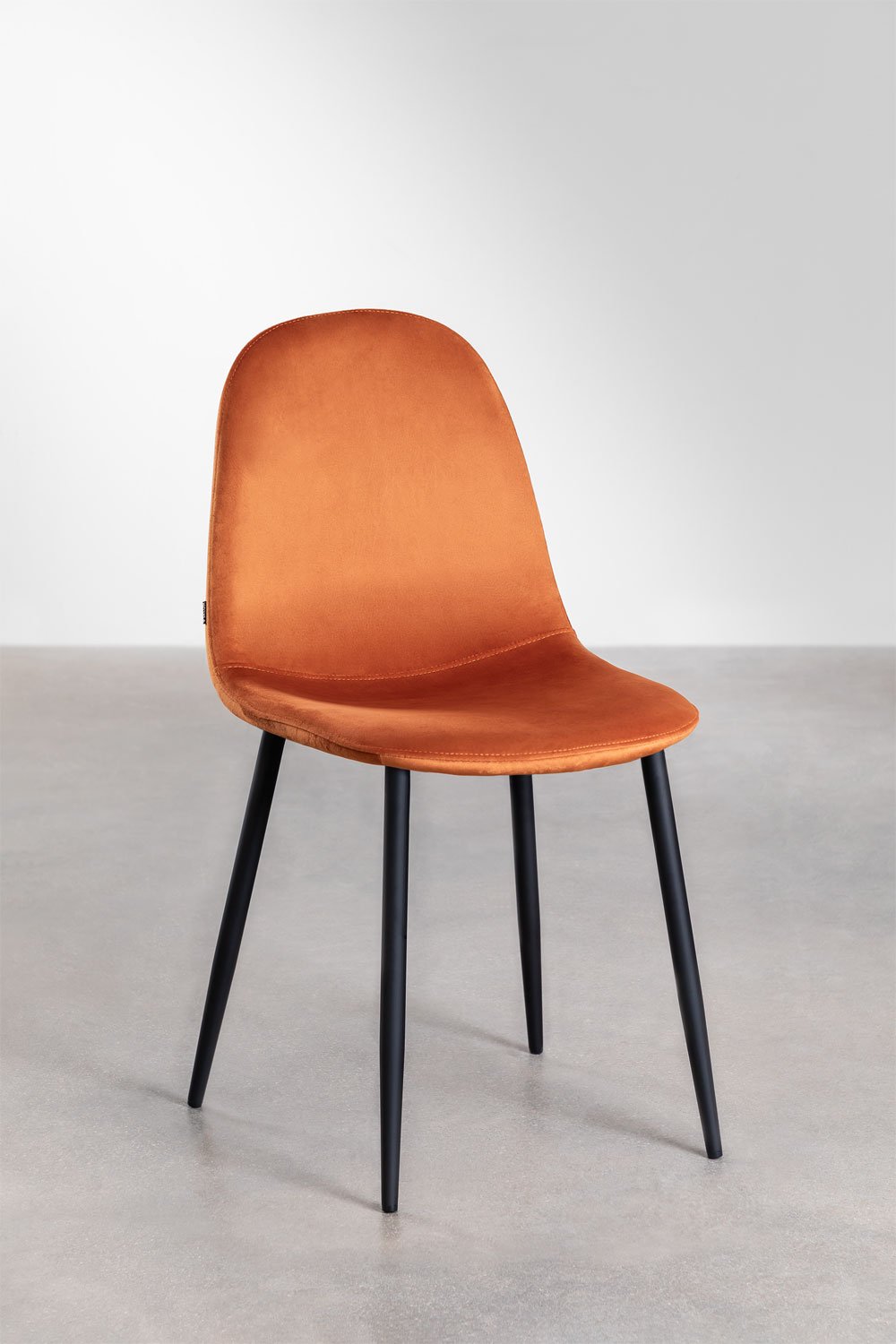 Pack de 4 sillas de comedor en terciopelo Glamm    , imagen de galería 2