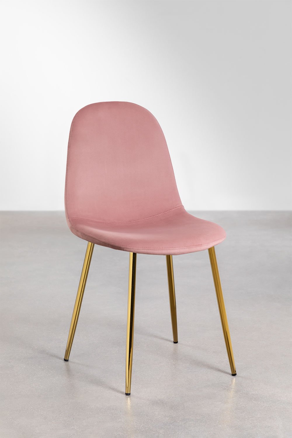 Pack de 4 sillas de comedor en terciopelo Glamm    , imagen de galería 2