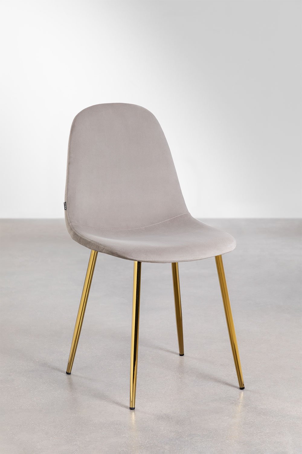 Pack de 4 sillas de comedor en terciopelo Glamm    , imagen de galería 2