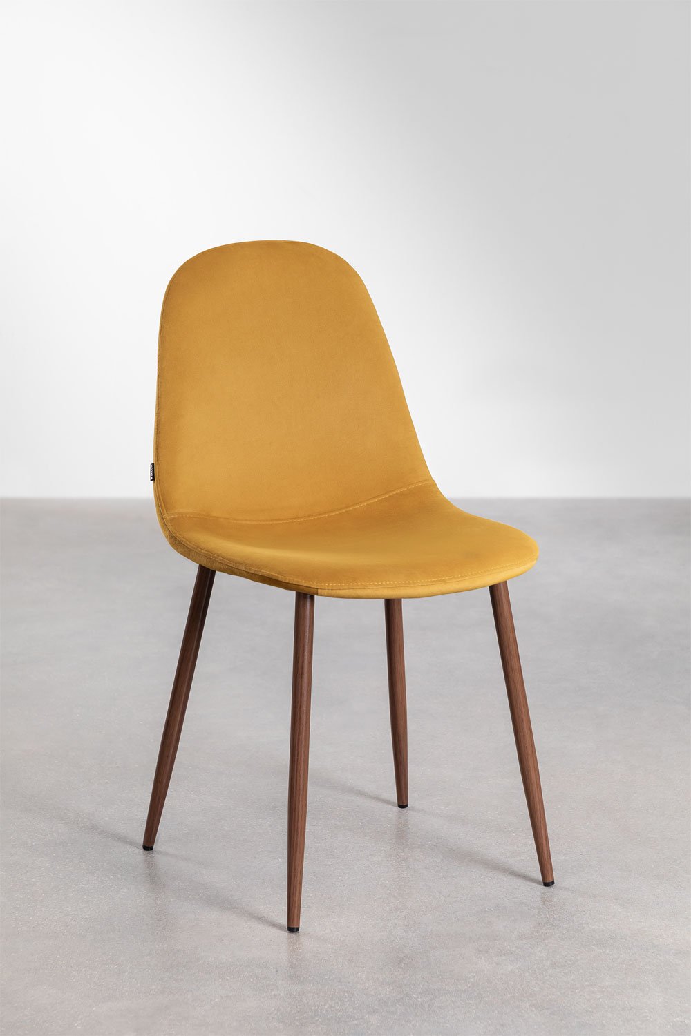 Pack de 4 sillas de comedor en terciopelo Glamm    , imagen de galería 1