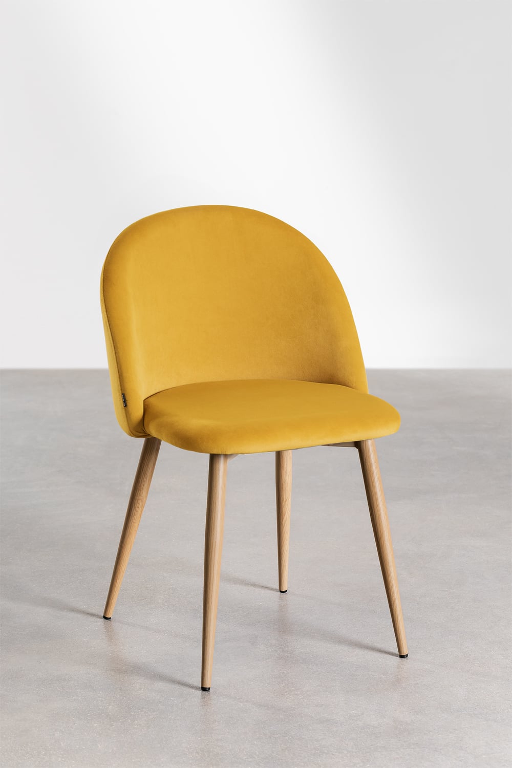 Pack de 4 sillas de comedor en terciopelo Kana   , imagen de galer&iacute;a 3