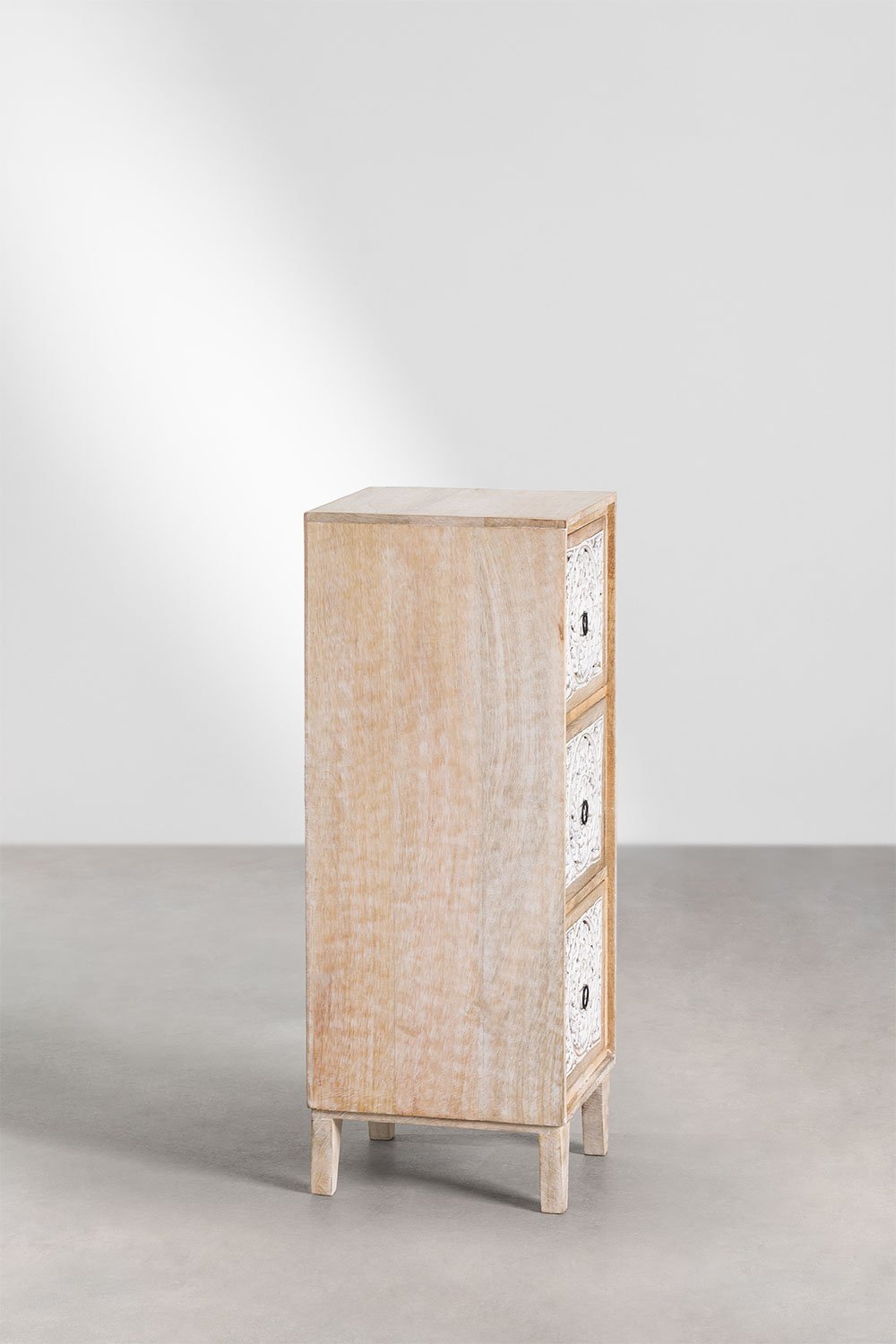 Cajonera en madera de mango Mekel SKLUM