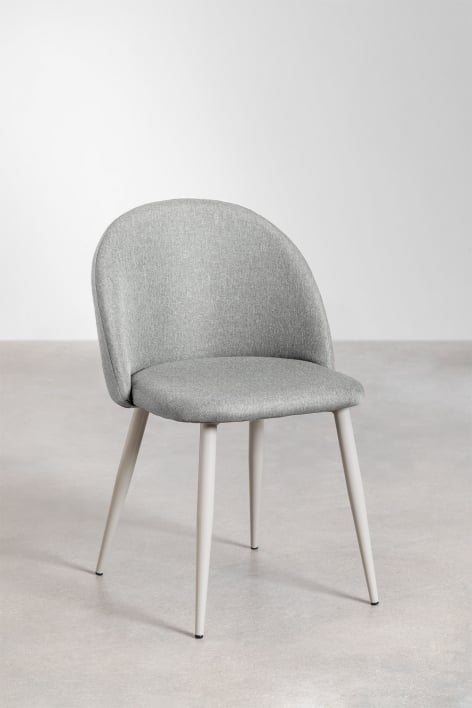 Silla de comedor Kana Deluxe - Lino Gris Hormigón