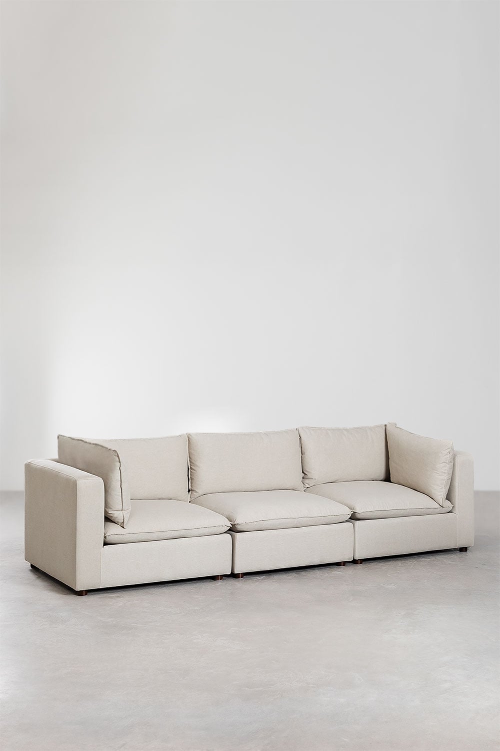 Sofá modular de 3 piezas con reposabrazos Estefan Style, imagen de galer&iacute;a 3