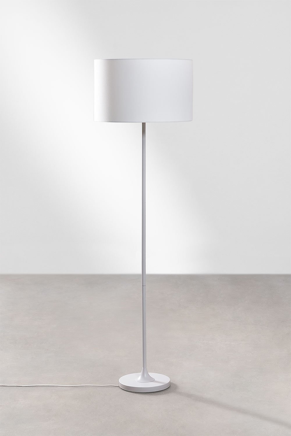 Lámpara de pie regulable plateado 18 W 180 cm