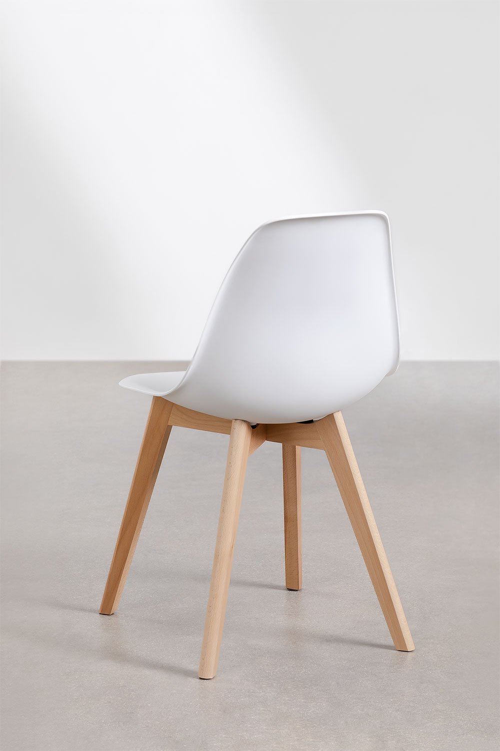 Pack de 2 sillas de comedor en polipropileno y madera de haya Scand Nordic, imagen de galería 5