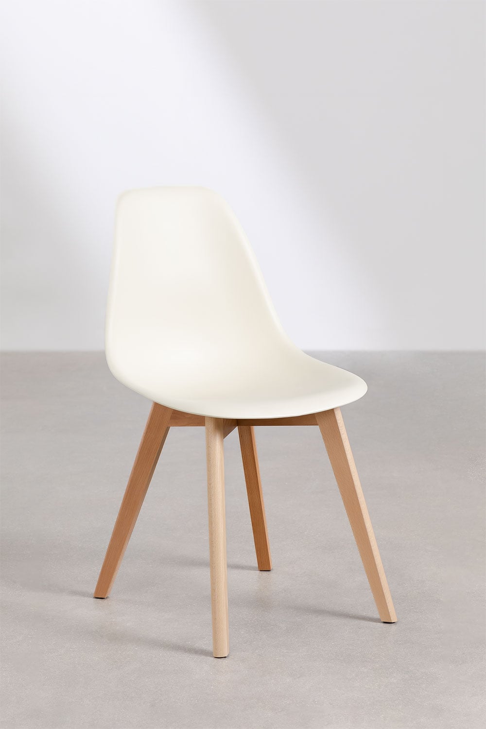 Pack de 2 sillas de comedor en polipropileno y madera de haya Scand Nordic, imagen de galer&iacute;a 3