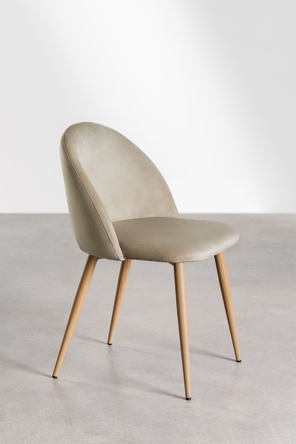 Pack de 4 sillas de comedor en terciopelo Kana   , imagen de galer&iacute;a 4