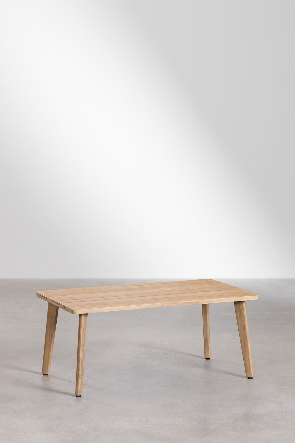 Mesa de Centro para Jardín Rectangular en Madera de Acacia (90x50 cm) Kaela      , imagen de galería 2