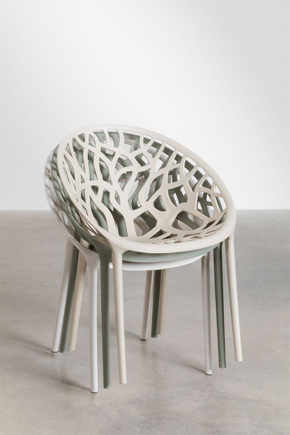 Silla de jardín apilable en polipropileno Ores, imagen de galería 8