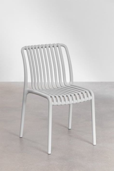 Pack de 4 sillas de comedor apilables en polipropileno Wendell
