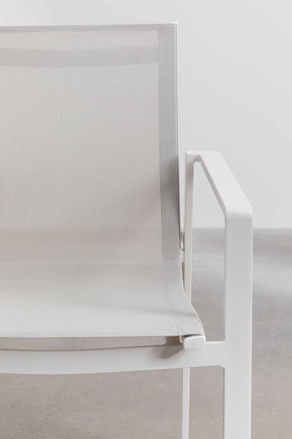 Silla de jardín apilable en aluminio Eika, imagen de galería 5