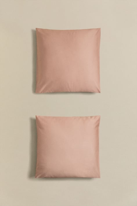 Set de 2 fundas de almohada en satén de 300 hilos Sampras