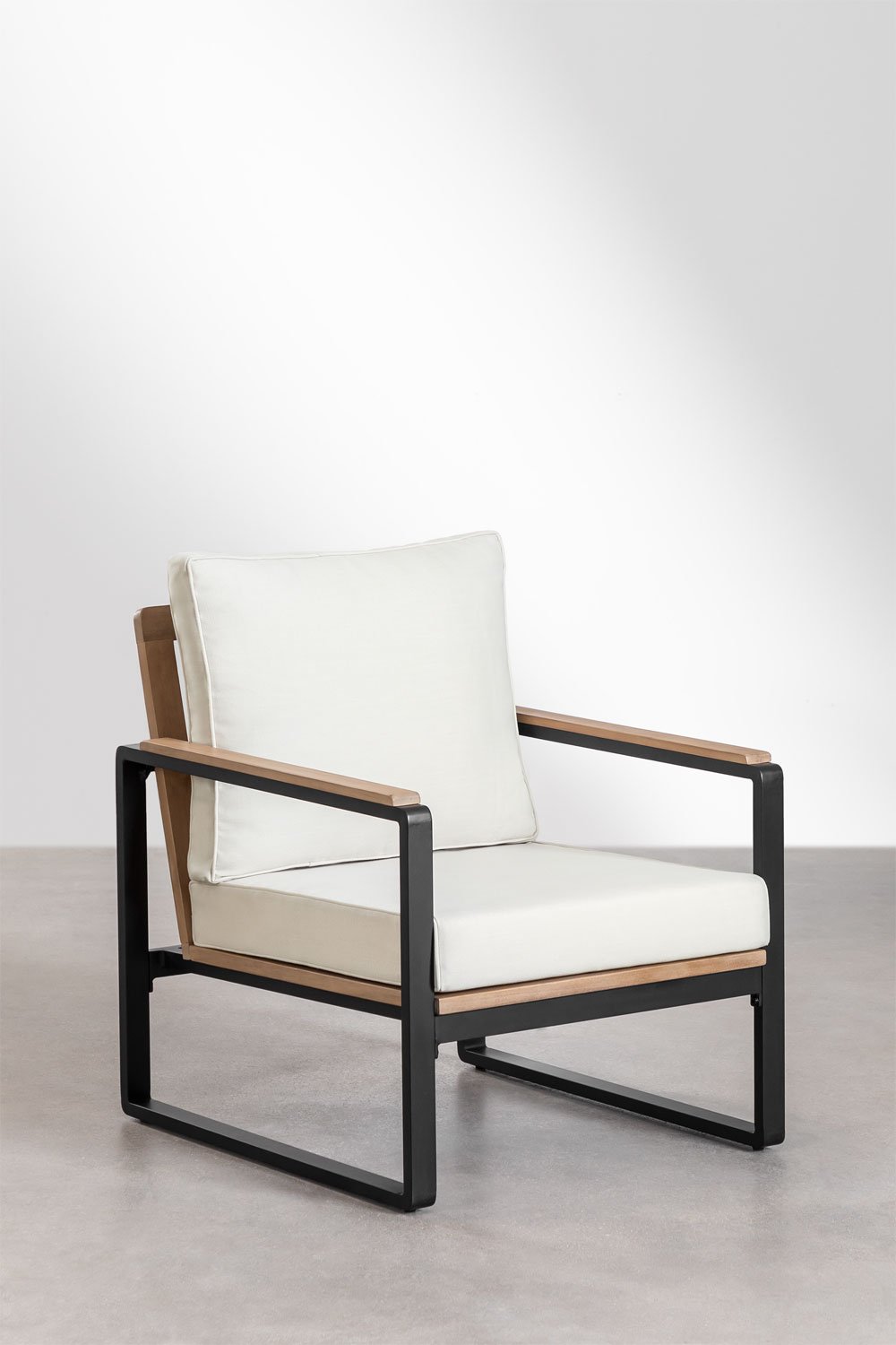 Pack de 2 Sillones en Aluminio y Madera de Acacia Giselle, imagen de galería 2