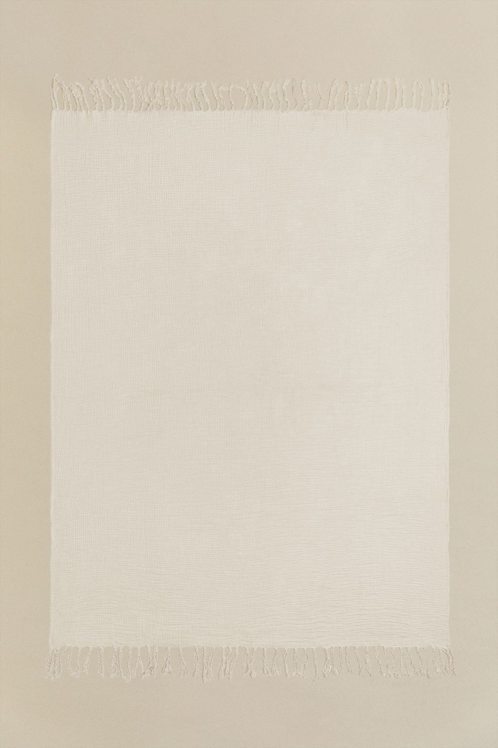 Manta plaid gasa de algodón (185x125 cm) Eloi, imagen de galería 1