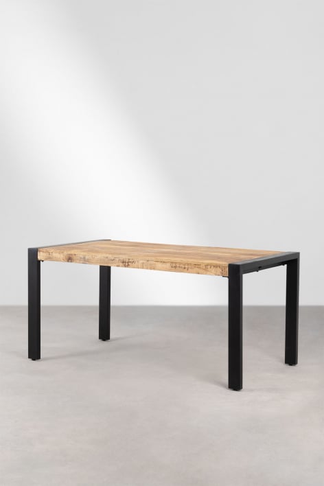 Mesa de comedor rectangular en madera de mango (160x90 cm) Acki