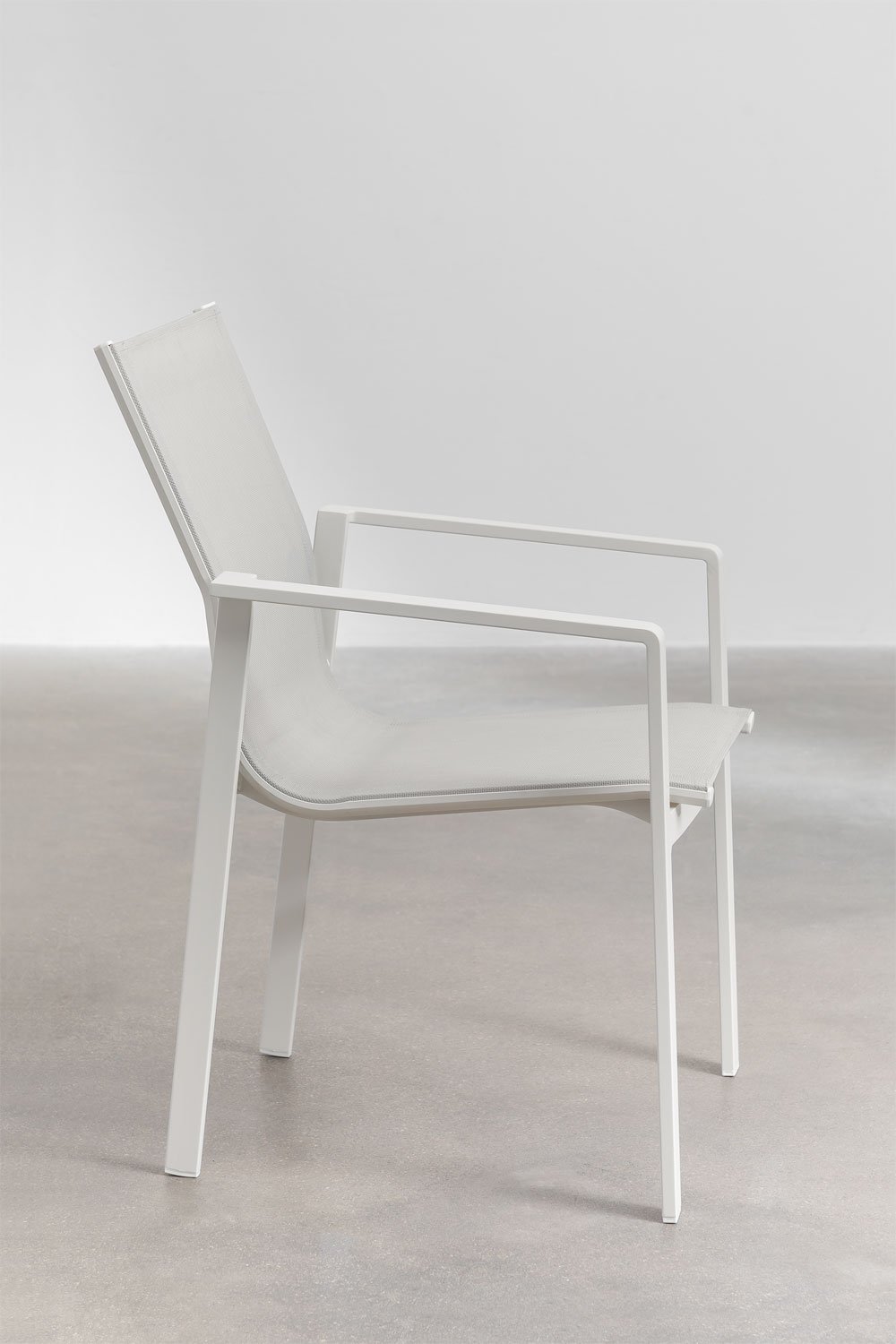 Silla de jardín apilable en aluminio Eika, imagen de galería 3