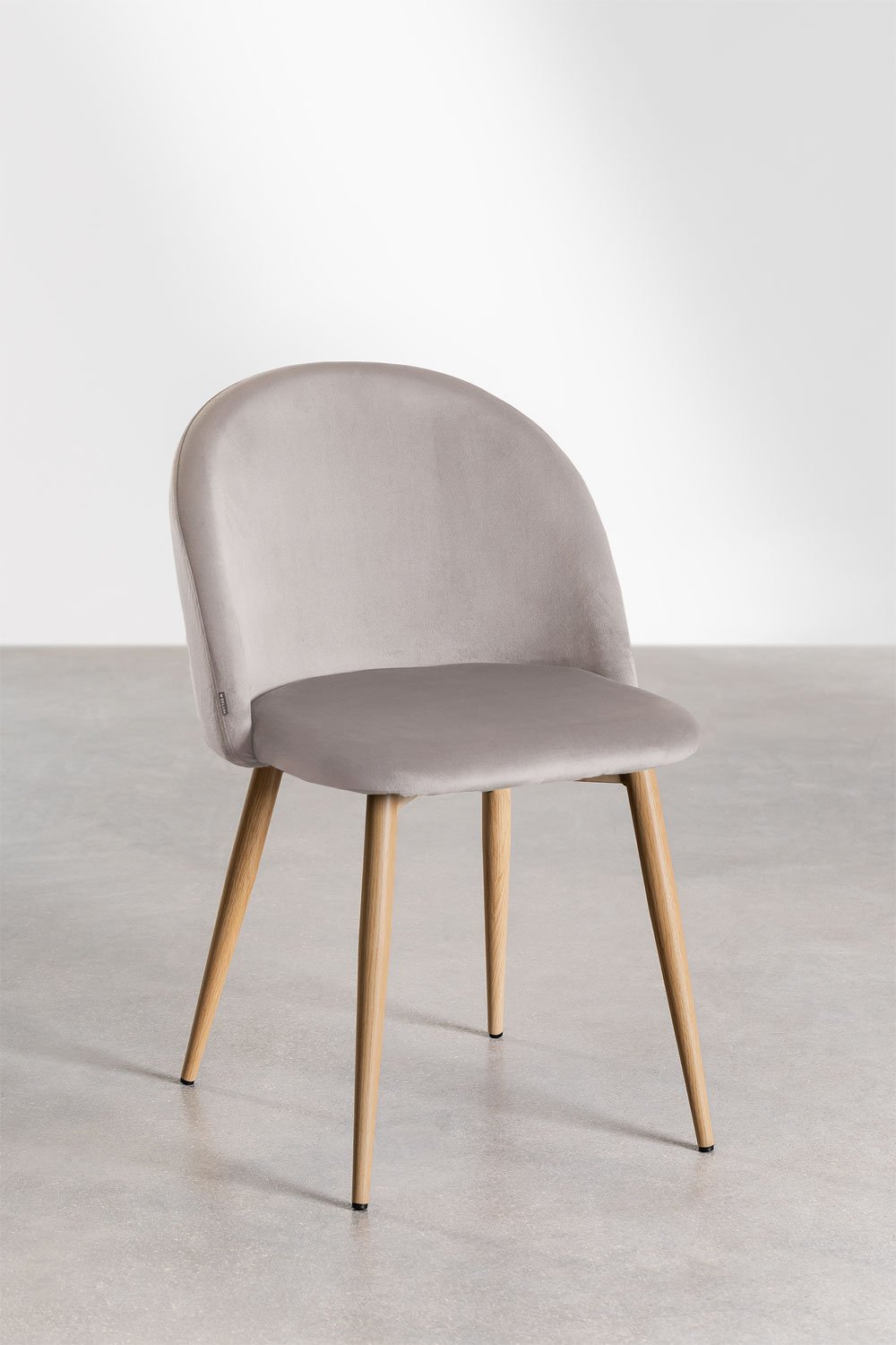 Pack de 4 Sillas de Comedor en Terciopelo Kana   , imagen de galería 1