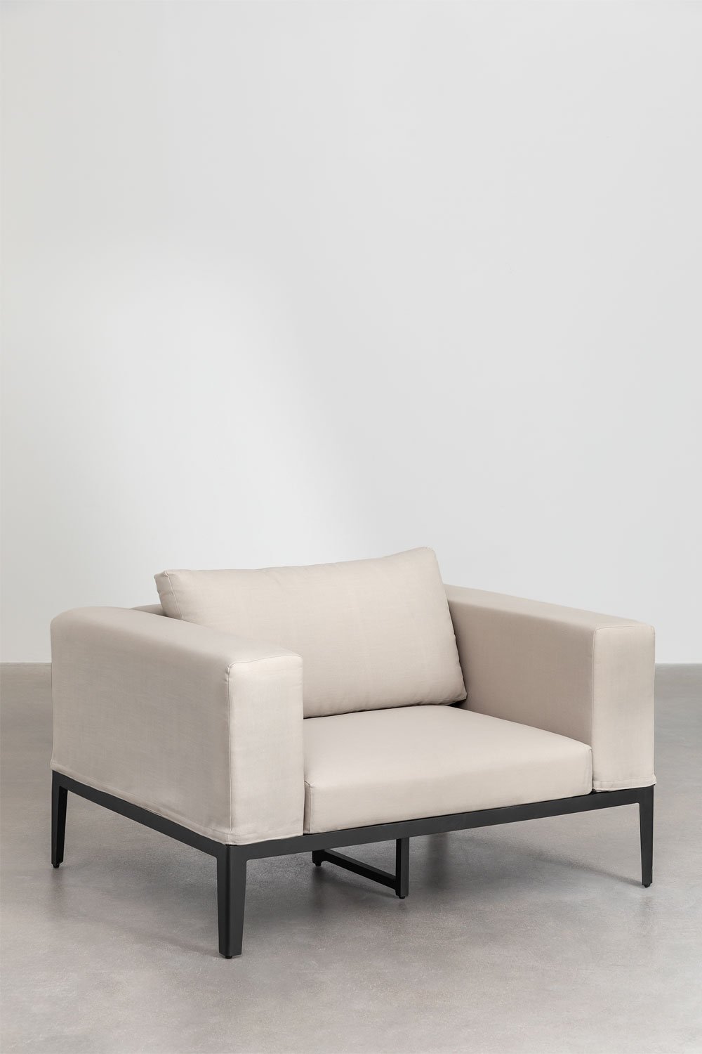 Pack de 2 Sillones de Jardín con Reposabrazos en Aluminio y Acero Taranis, imagen de galería 2