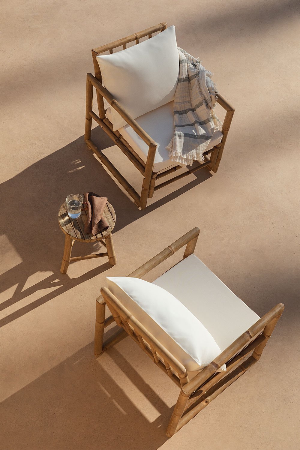 Pack de 2 Sillones de Jardín en Bambú Livayna, imagen de galería 1