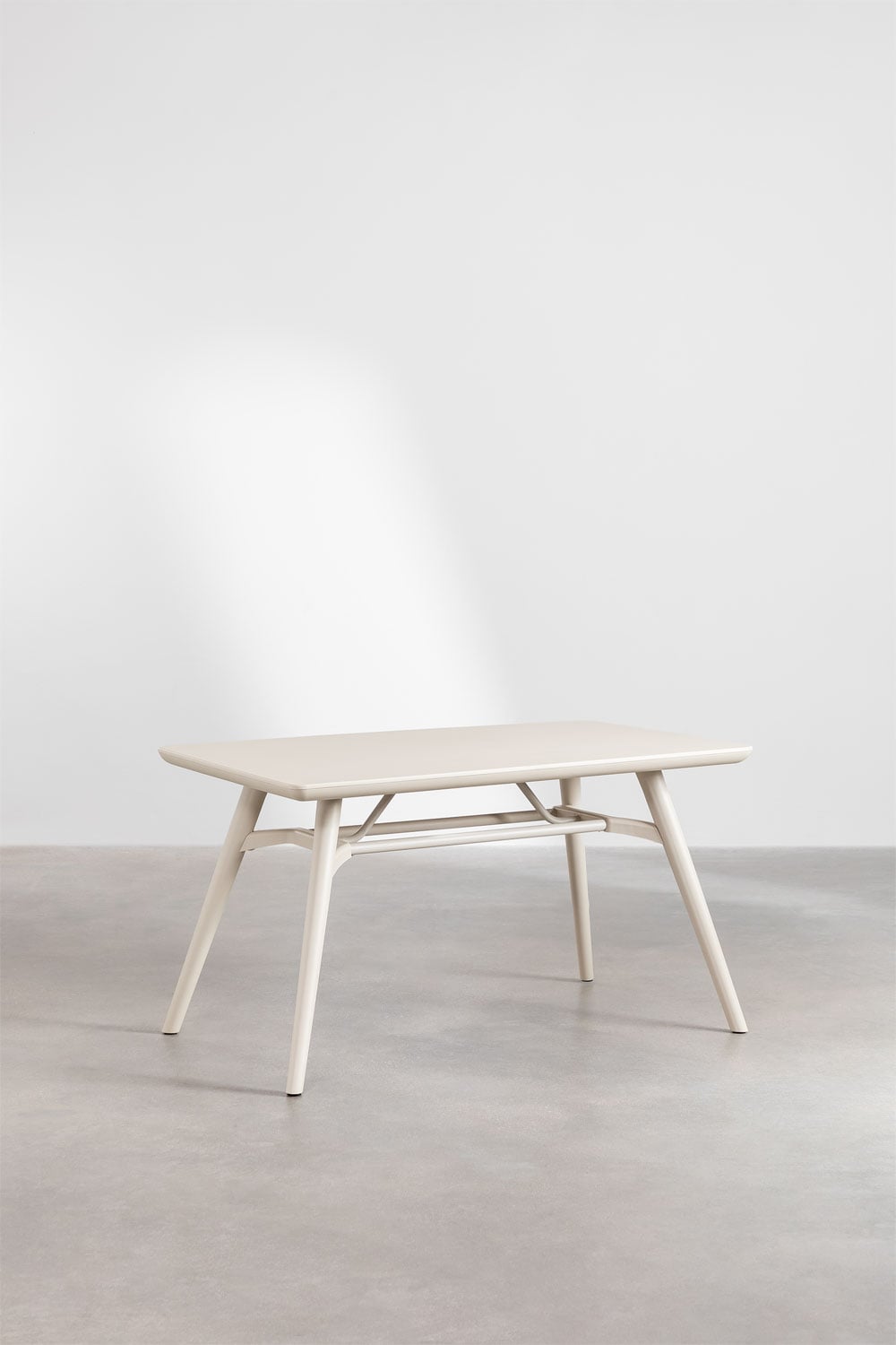 Mesa de jardín rectangular 135x80 cm en polipropileno Scand, imagen de galer&iacute;a 3