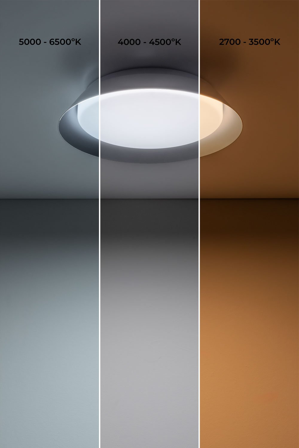 Plafón de techo LED en metacrilato y metal Dreville , imagen de galería 5