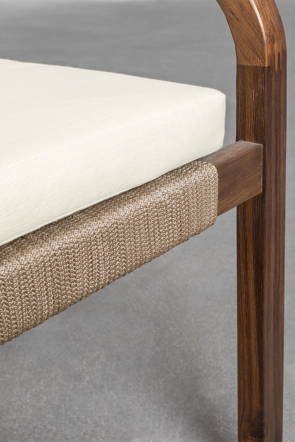 Pack de 2 Sillas de Comedor con Reposabrazos en Madera de Acacia Dubai          , imagen de galería 6