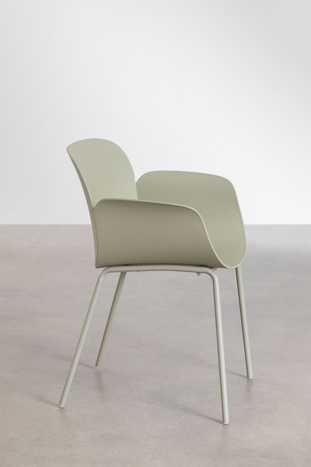 Set de mesa redonda Ø125 cm en aluminio Valerie y 6 sillas de jardín en polipropileno y acero Lynette , imagen de galer&iacute;a 6